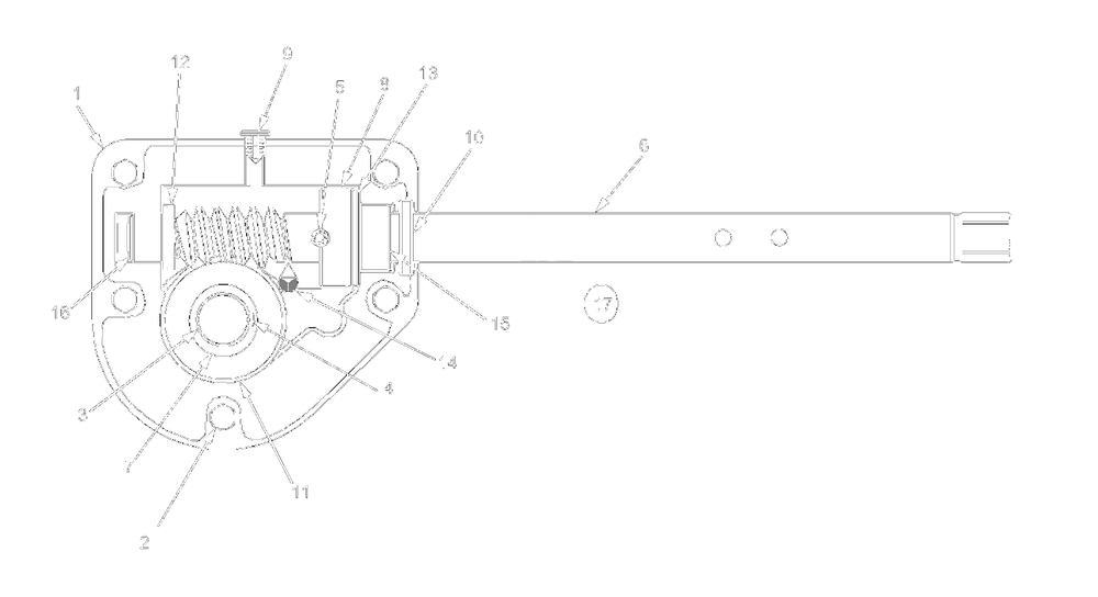 Gear Assembly Diagram and Parts List for 31B-611D352 2000 Yard Machines Snow Blower